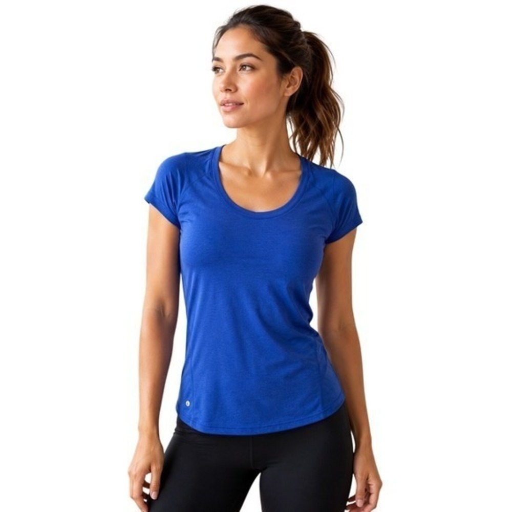Xersion Women's Blue Athletic‎ Workout Top Size D Moisture Wicking